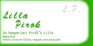 lilla pirok business card